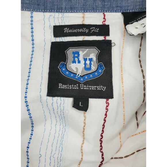Mint Condition Resistol University Cowboys Men's Large Pearl Snap Shirt - Picture 10 of 12